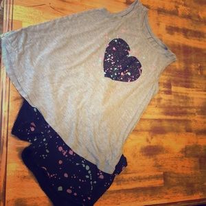 Size 10 Justice short outfit